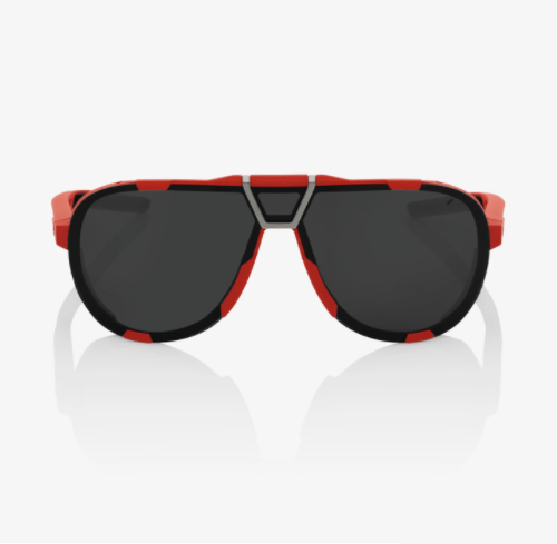 100% Westcraft Soft Tact Red Sunglasses, Black Mirror Lens