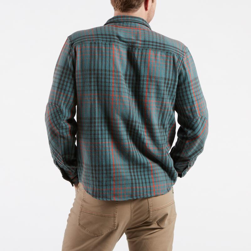 Howler Brothers Rodanthe Flannel - Shadow Plaid : Mirage Blue