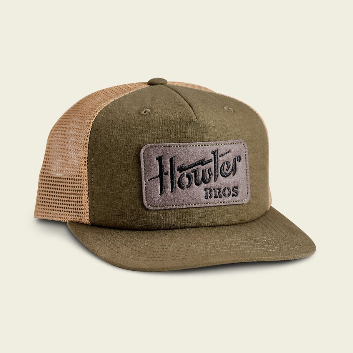 Howler Brothers Structured Snapback - Electric Stencil : Fatigue/Old Gold