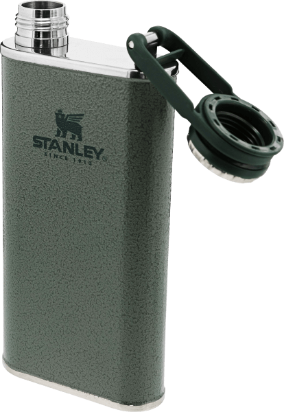 Stanley Classic Easy Fill Wide Mouth Flask 8oz Hammertone Green